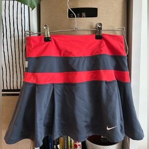 Nike Women's Tennis Skirt in Pink and Gray